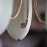 Vintage lacquered metal pendant from the 1950s, Herman Busquet for Hala.