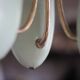 Vintage lacquered metal pendant from the 1950s, Herman Busquet for Hala.