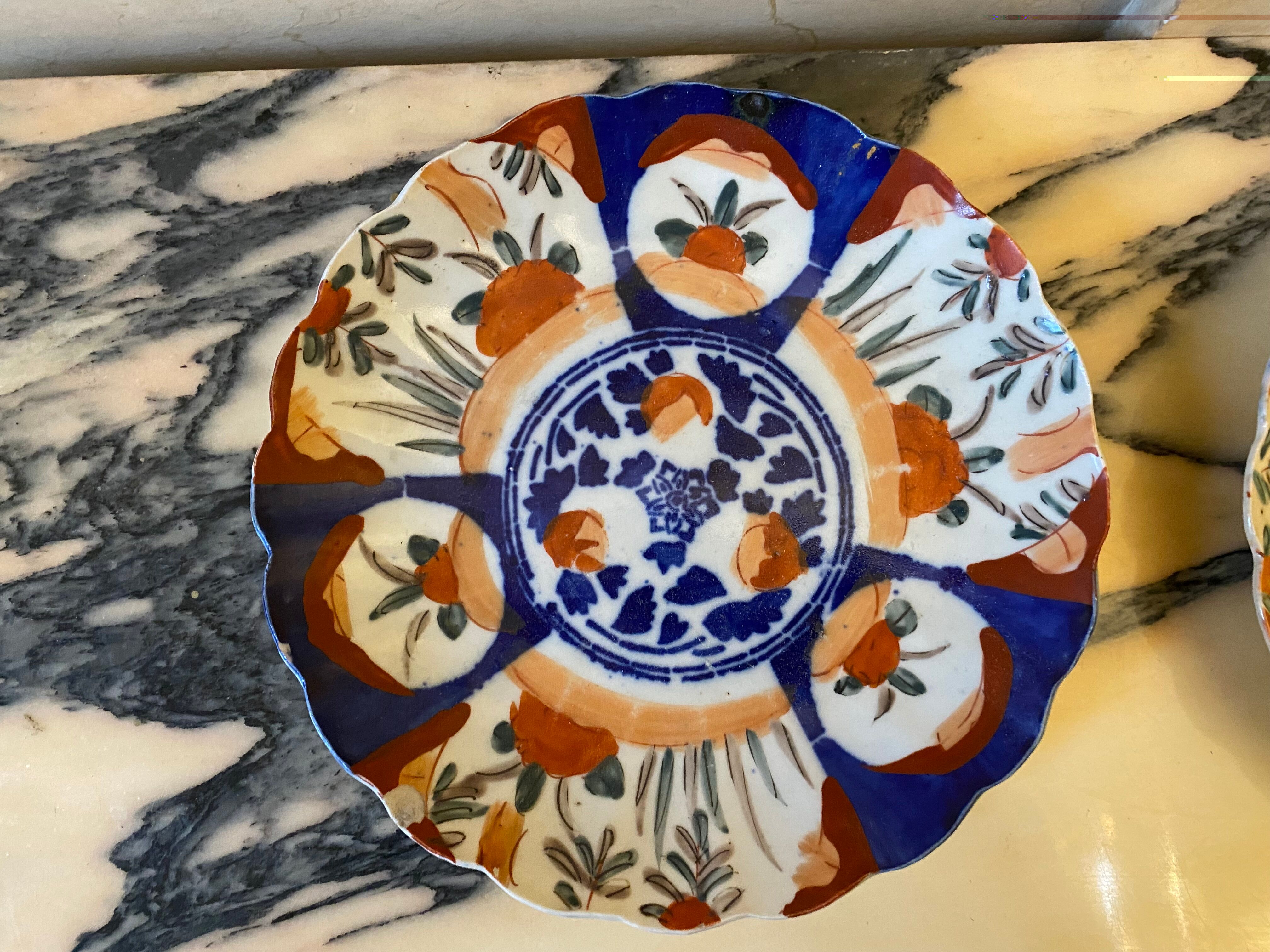 Pair of Japanese plates