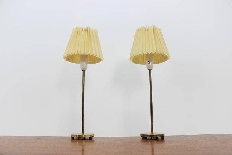 Pair of Midcentury Table /Desk Lamps Falkenbergs Belysnings, Sweden, 1970s