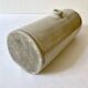 Old horizontal glazed stoneware hot water bottle, late 19th century.
