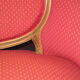 sofa style louis xvi th model medallion basket