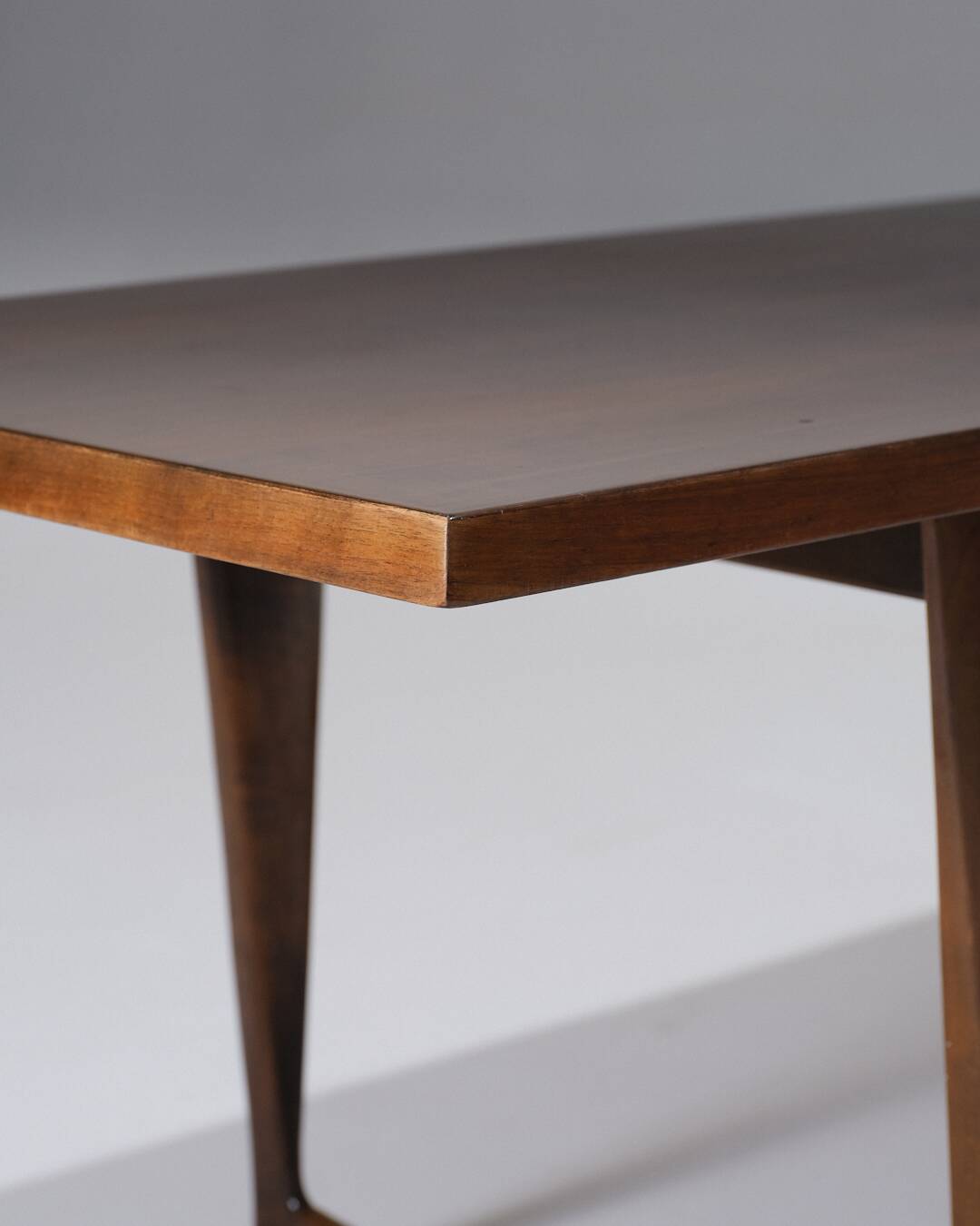 Scandinavian Dark Wood Coffee Table, 1960s