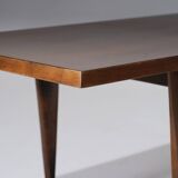 Scandinavian Dark Wood Coffee Table, 1960s