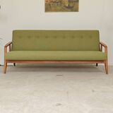 Green Banquette Daybed from Czechoslovakia 1960