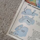 Carte scolaire vintage mdi FRANCE Méditerranée