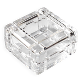 Vintage RCR Crystal Jewelry Box / Italian Glass Trinket Box / Italy / 1970s