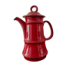 Vintage enamelled ceramic teapot