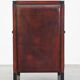 Sheepskin Art Deco design armchair combined with wood
