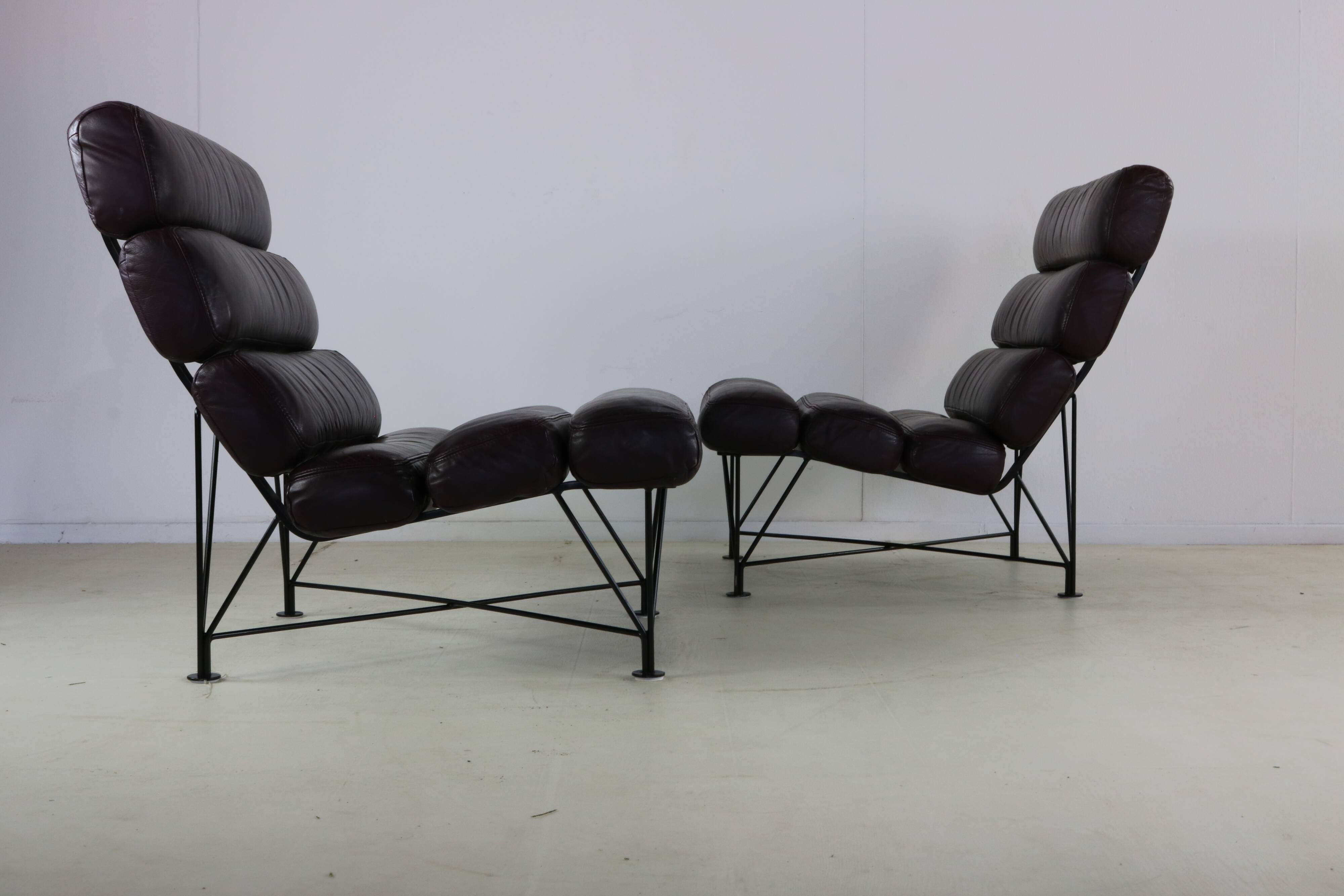 2 chauffeuses Spider par Kenneth Bergenblad pour Dux Suède
