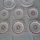 18 Scania vintage orange flower plates arcopal france