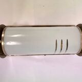 XL chrome design Bauhaus wall and glass lamp 1930s - Czechoslovakia