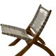 Chaise longue / fauteuil / monoplace rétro en rotin
