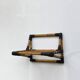 Pair of vintage 1950s rattan bedside shelves