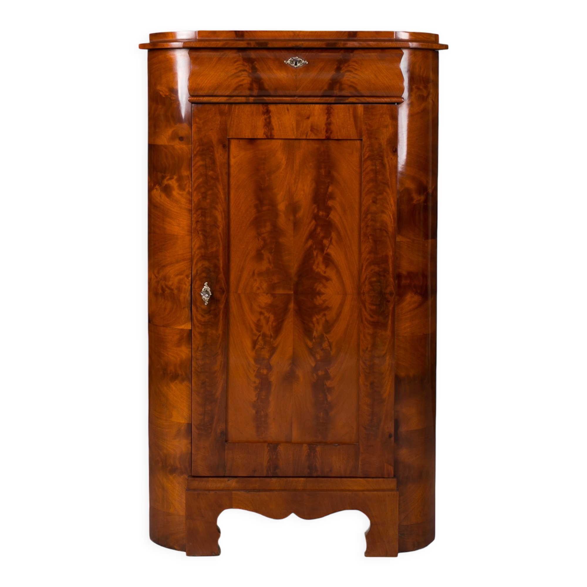 Biedermeier Corner Cabinet, 19th Century, Fully Renovated