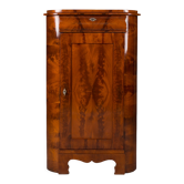 Biedermeier Corner Cabinet, 19th Century, Fully Renovated