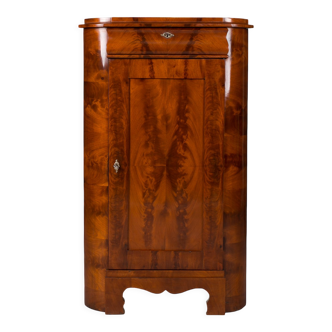 Biedermeier Corner Cabinet, 19th Century, Fully Renovated