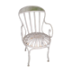 Fauteuil de jardin fer forgé à lames flexibles rivetées début XXè