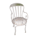 Fauteuil de jardin fer forgé à lames flexibles rivetées début XXè