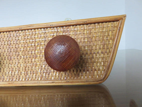 Wearing Scandinavian coat rattan 60/70s