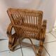 Low bamboo armchairs