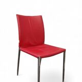 Roberto barbieri for zanotta, 2 armchairs and 4 “lia” chairs