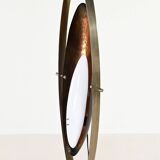 Goffredo Reggiani, Lampadaire En Acier, Marbre, Verre Acrylique Et Cuivre. Italie, C.1960