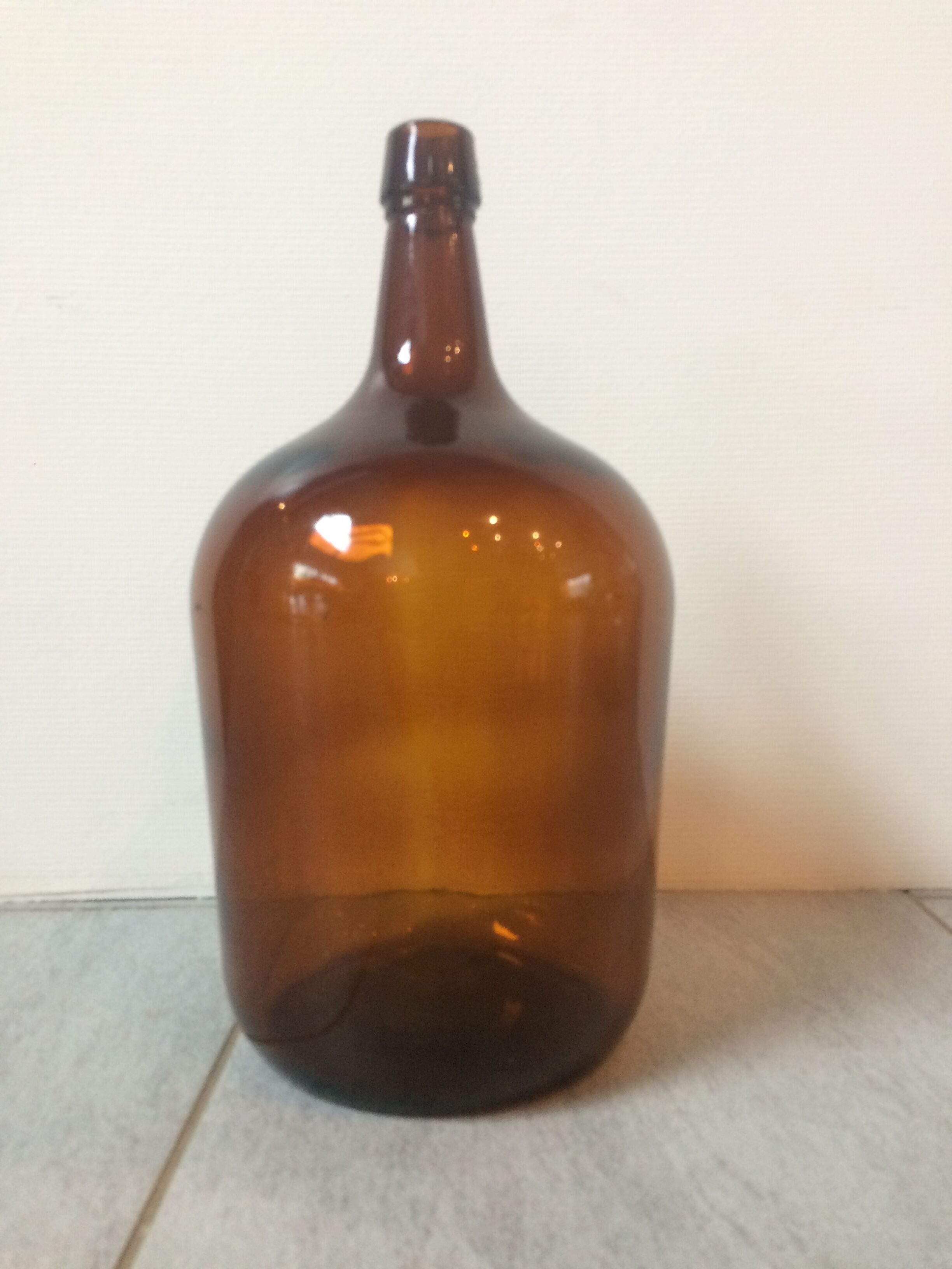 Demijohn 5 liter amber