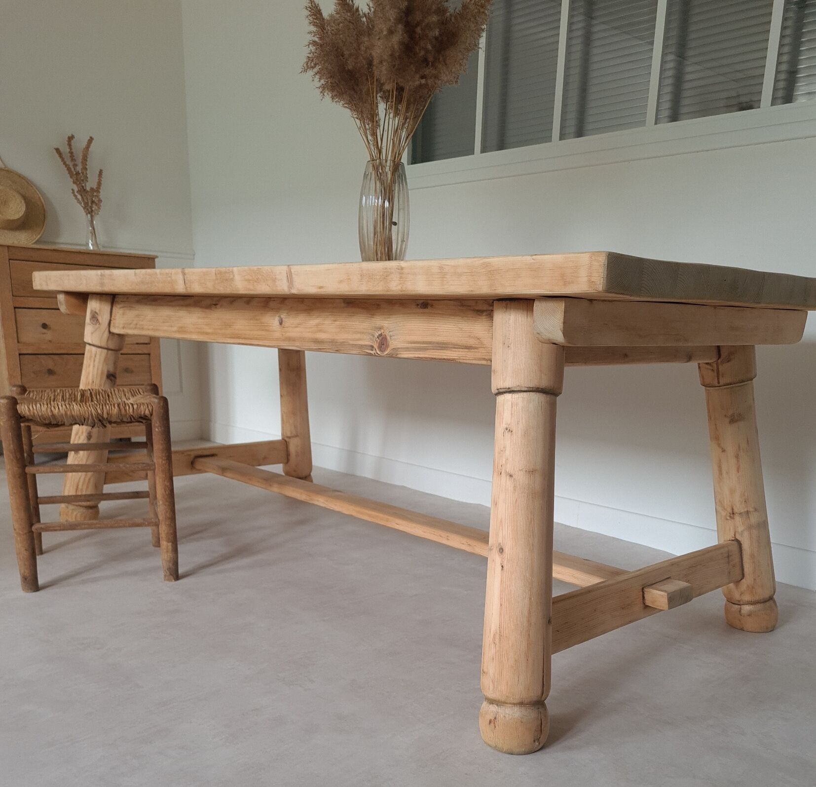 Brutalist farmhouse table