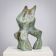 Patinated biomorphic bronze sculpture by Jacob Hordijk, 1990s