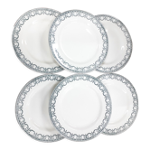 6 assiettes " terre de fer " Salins n guirlande Louis XVI