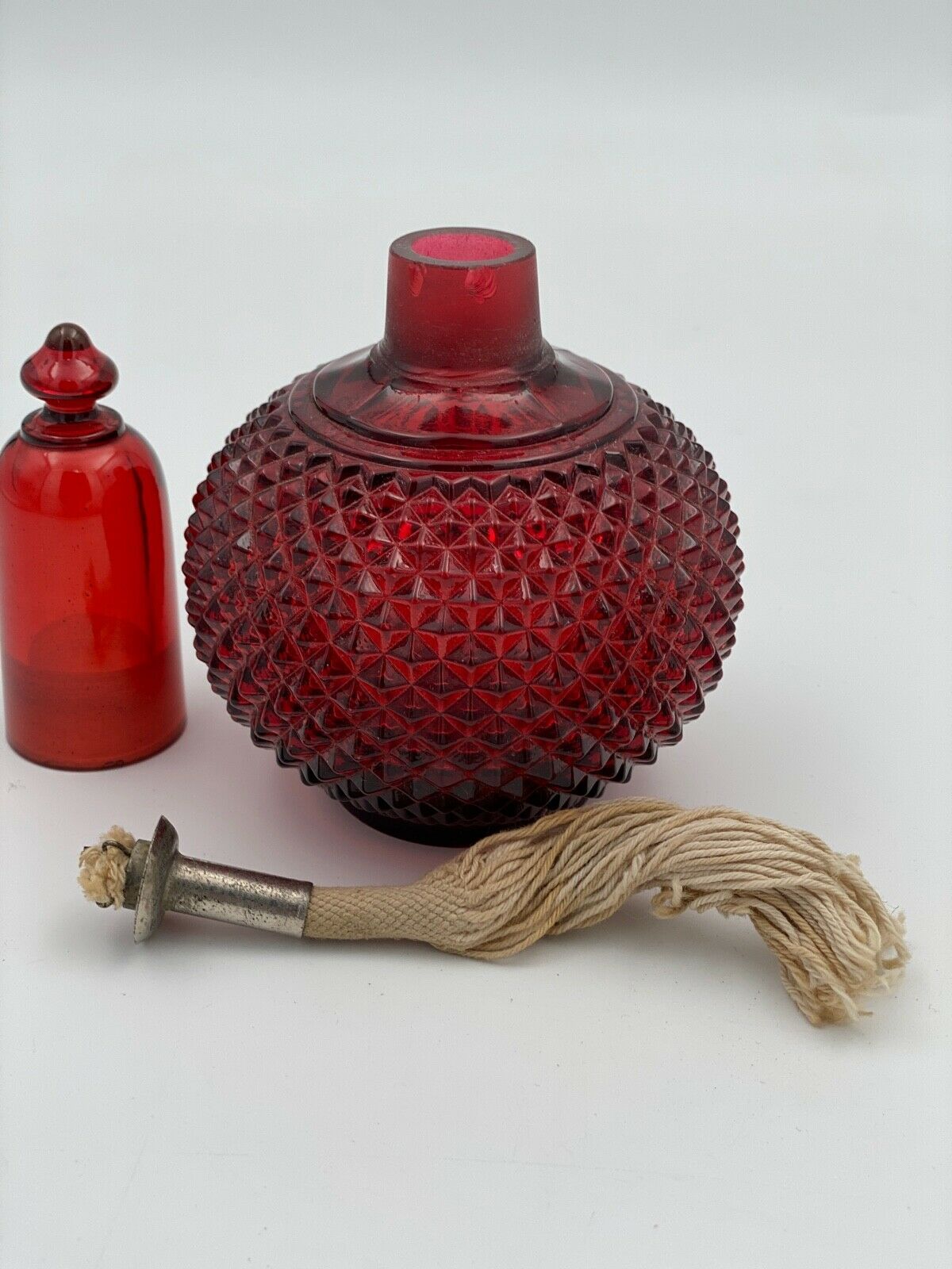 Lampe Berger Muller Modèle Russe En Cristal Rose - Occasion Fonctionnelle