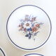 Set of 4 plates caps Stafforshire Alpine Rose