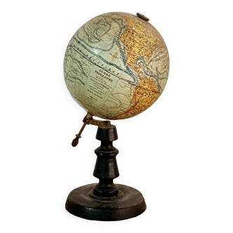 Terrestrial globe j. forest, geographical publisher in paris - early 20th century