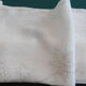 Hand-embroidered linen teacloth or overnappe