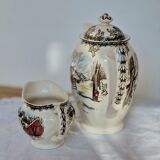 Coffee maker and milk jug