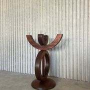 Bougeoir en palissandre XXL funky