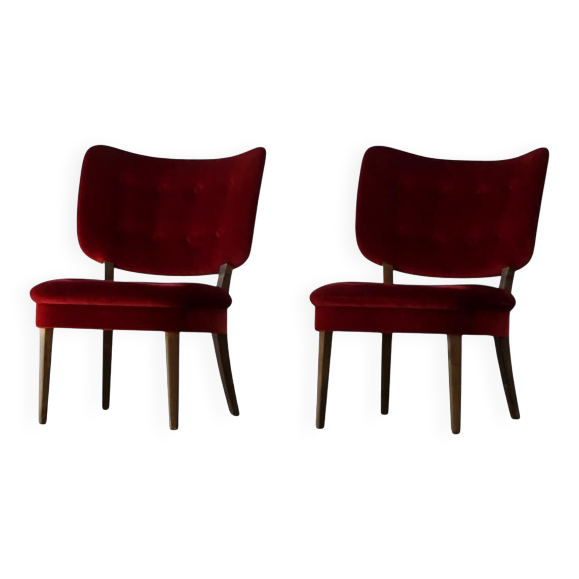 Pair of armchairs Gunnar Thalberg "Vilstol 205", Sweden, mid-century, 1950s