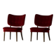 Pair of armchairs Gunnar Thalberg "Vilstol 205", Sweden, mid-century, 1950s
