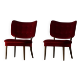 Paire de fauteuils Gunnar Thalberg "Vilstol 205", Suède, milieu du siècle, années 1950