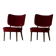 Pair of armchairs Gunnar Thalberg "Vilstol 205", Sweden, mid-century, 1950s