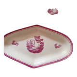 Lot de 2 raviers losanges  scènes bucoliques