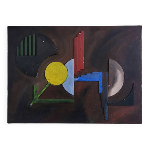 toile abstraite de 1996