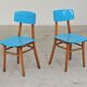 Paire de chaises bois et plastique Ton Bystrice Thonet
