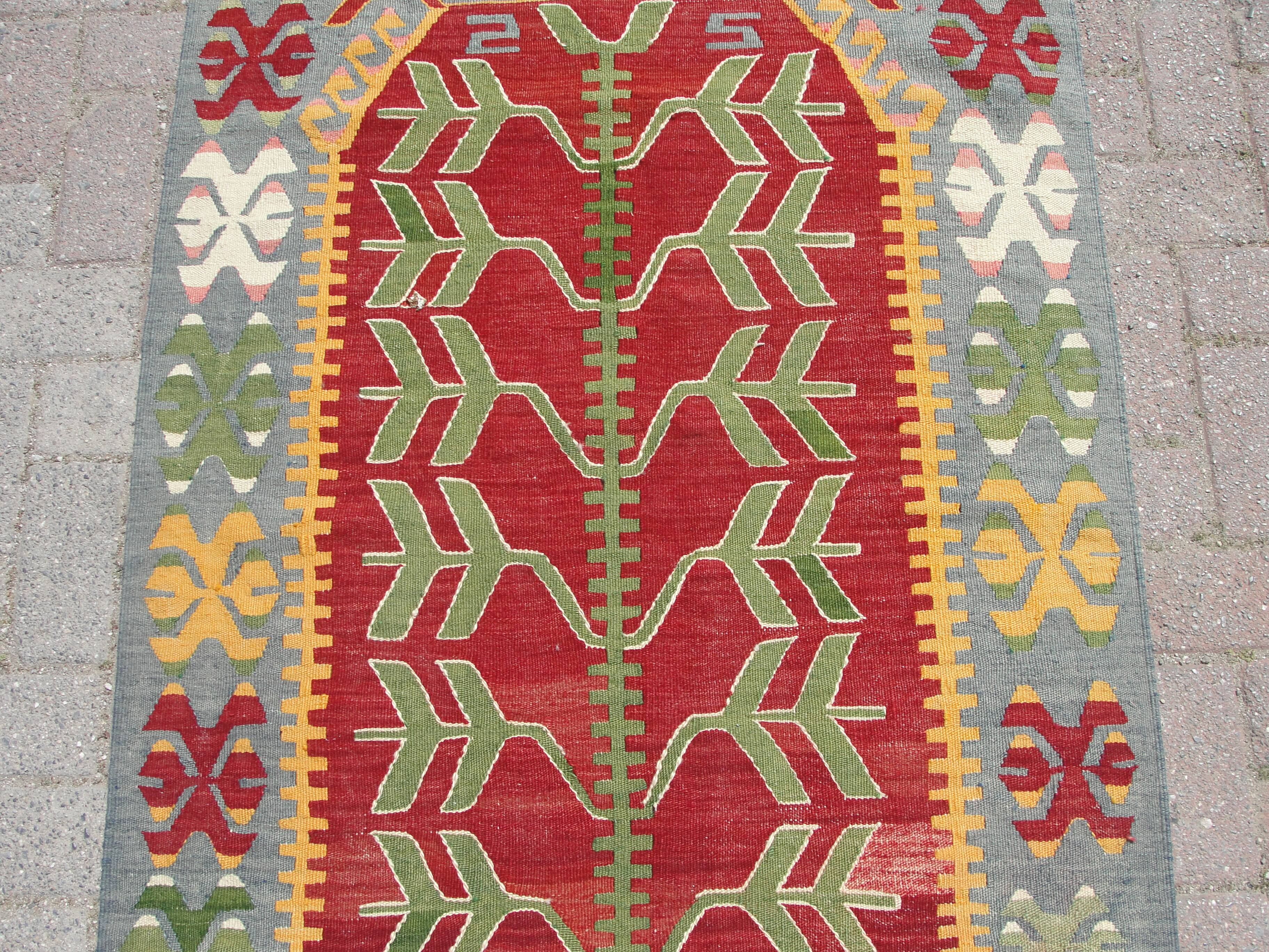 Handmade Small area kilim rug