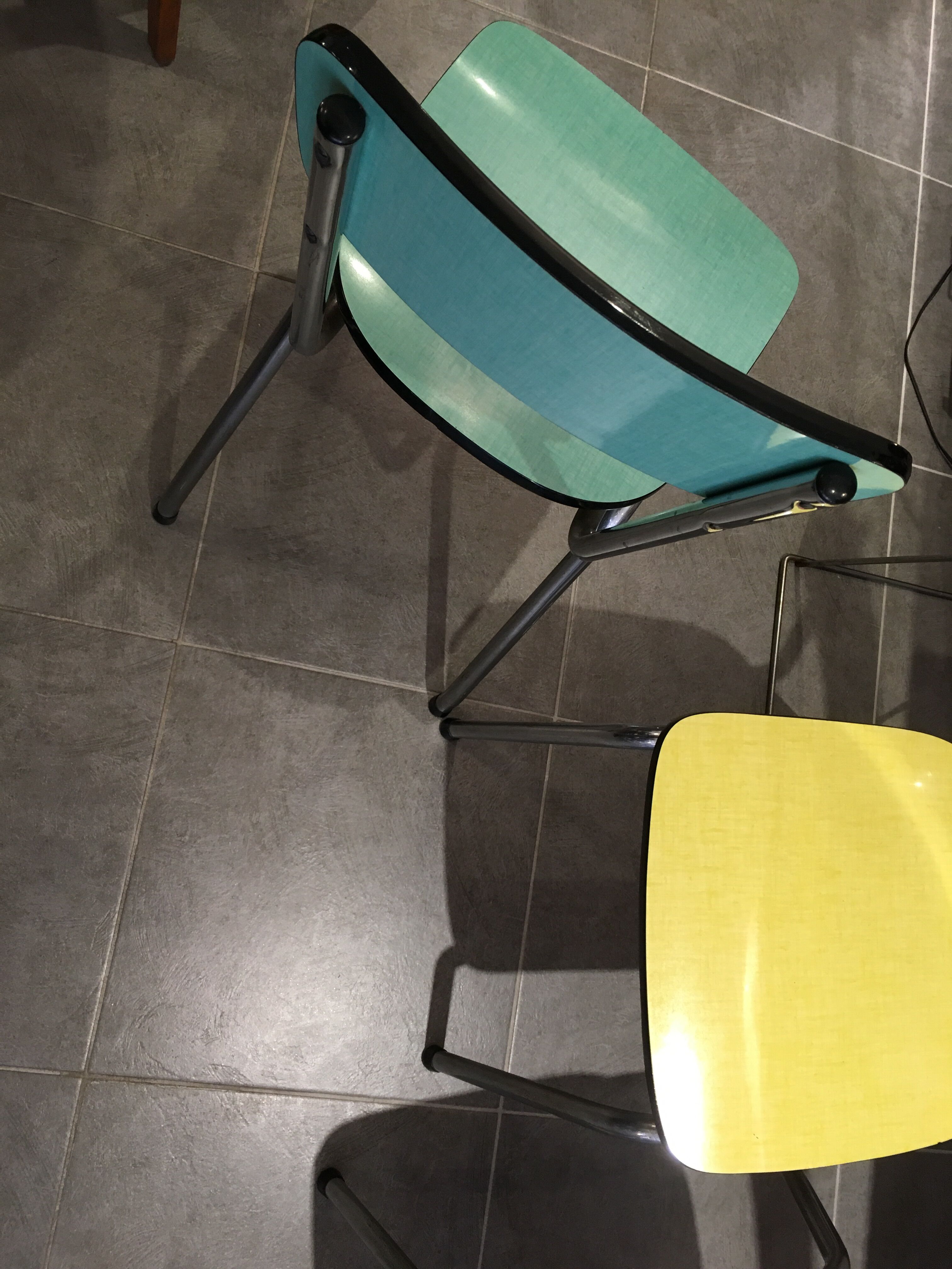 Vintage formica chairs