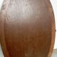 Miroir ovale bois vintage