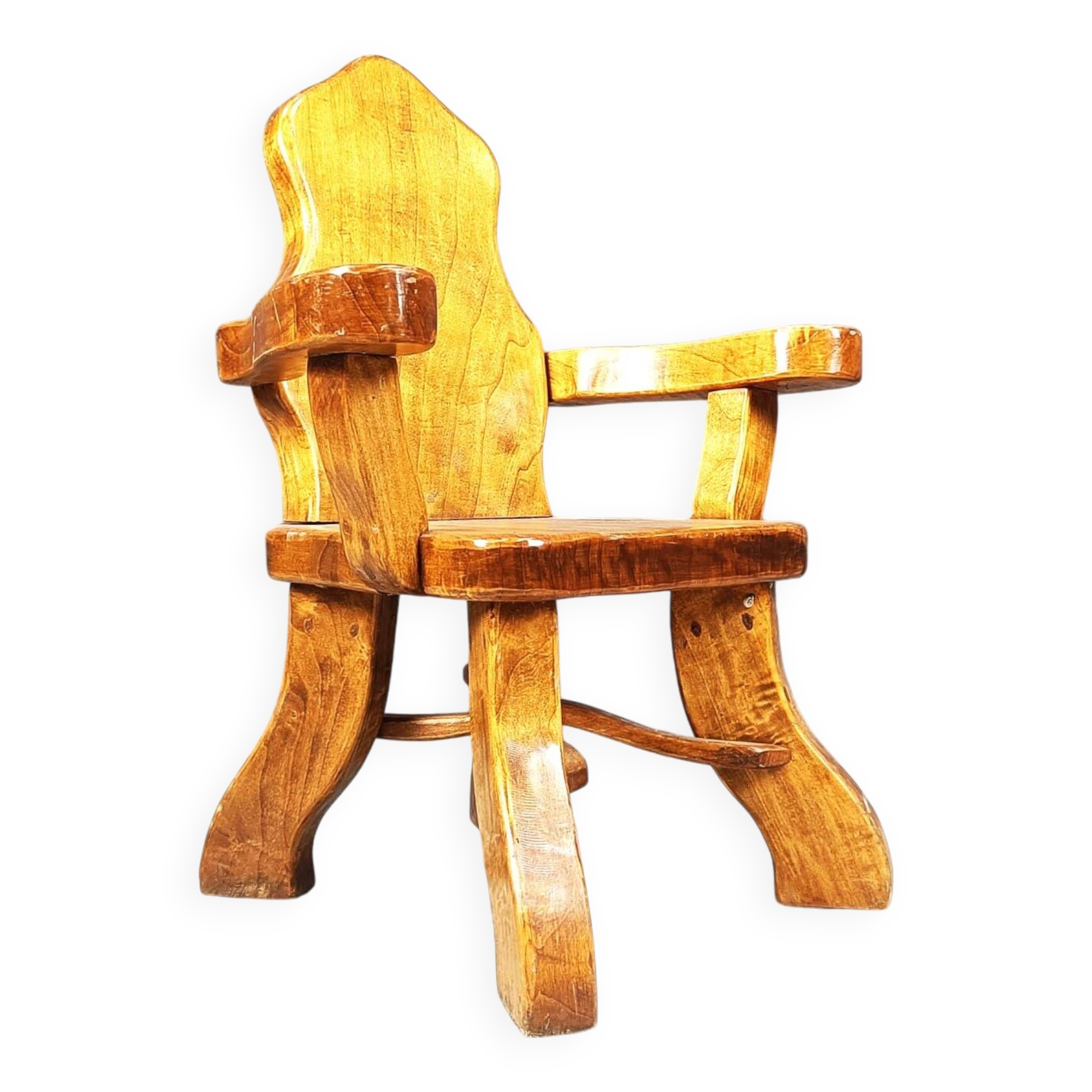 Vintage brutalist armchair, 1960s
