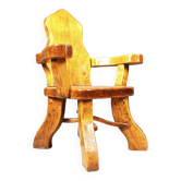 Fauteuil brutaliste vintage, années 60