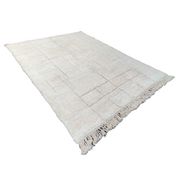 Tapis berbère graphique blanc 215x300 cm